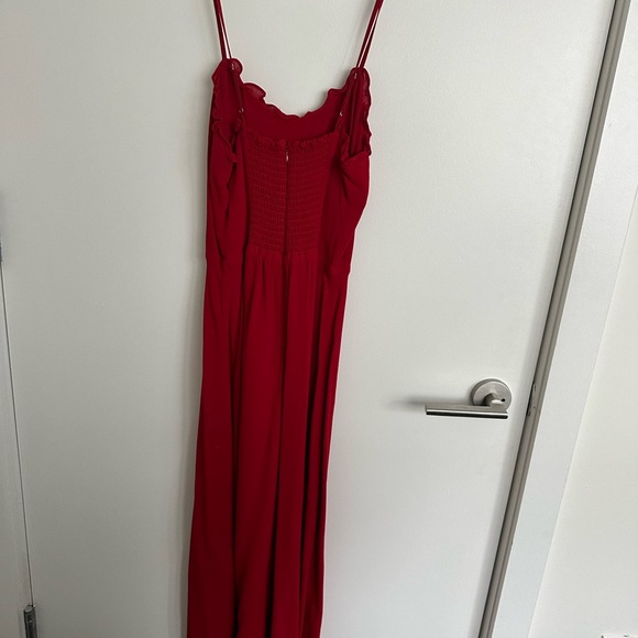 Reformation Cassandra Red Dress size 2 (worn once) - Picture 2 of 6